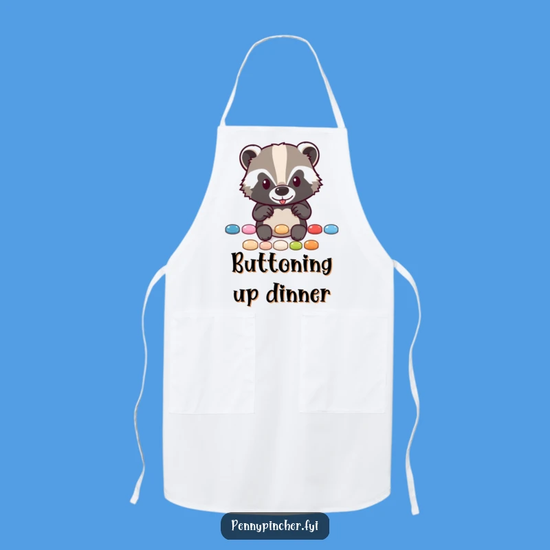 Funny Badger Kitchen Apron: Hilarious Cooking Companion for Tidy Chefs