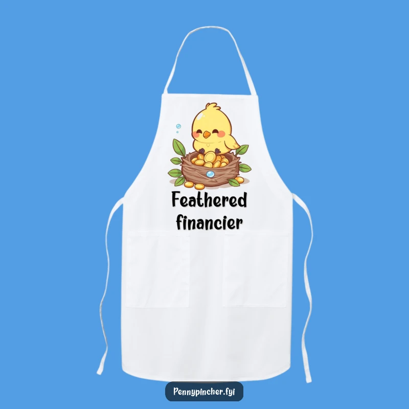Funny Bird Dewdrop Kitchen Apron - A Humorous Gift for Cooks