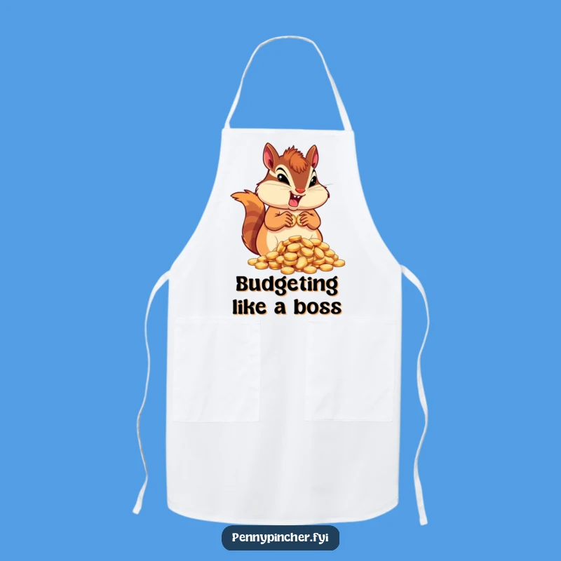 Funny Chipmunk Hoarder Apron: Determined Character Kitchen Wear for a Hilarious Time
