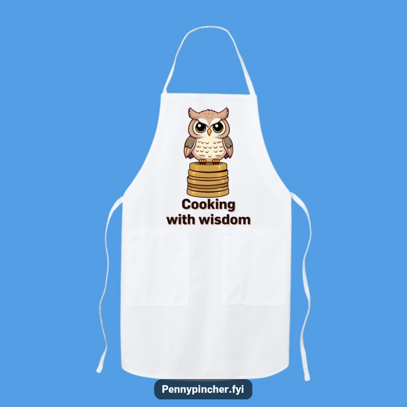 Funny Owl Scholar Apron: Hilarious Kitchen Companion for Wise Cooks