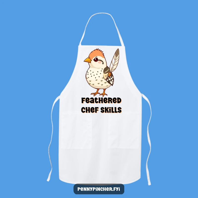 Funny Quail Chef's Apron - Elegant Kitchen Gift for Proud Cooks