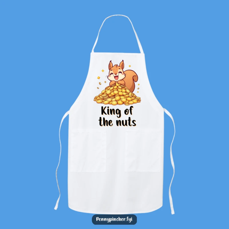 Funny Squirrel Hoarding Apron: Kitchen Treasure Keeper, Chef's Gift