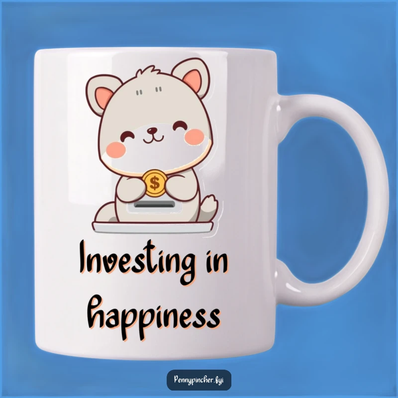Funny Animal Coin Slot Mug: Happy Deposit, Perfect Humorous Gift for Optimists