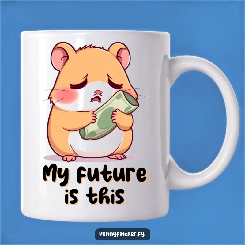 Funny Worried Hamster Money Mug: A Hilarious Gift for Frugal Friends