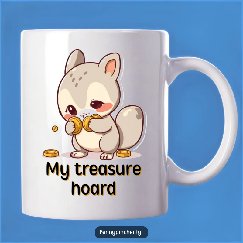 Funny Mischievous Animal Mug, a Hilarious Coin-Hiding Design for a Perfect Gift
