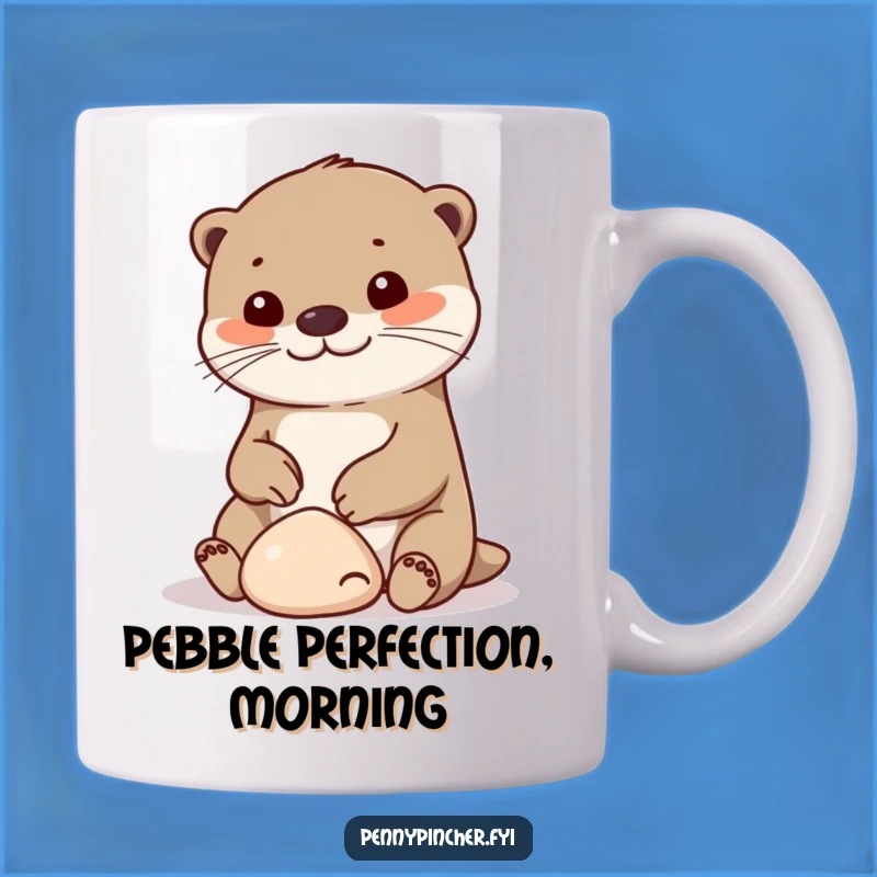 Funny Otter Pebble Joy Mug - Cheerful & Playful Gift for Animal Lovers