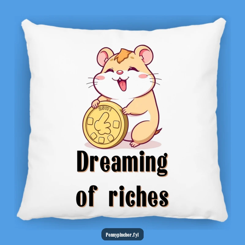 Funny Hamster Fortune Pillow: Cozy Comfort with a Hilarious Touch