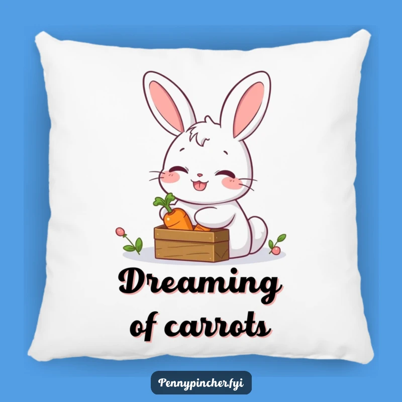 Funny Rabbit Secret Keeper Pillow - Comfy Cozy Cushion Gift