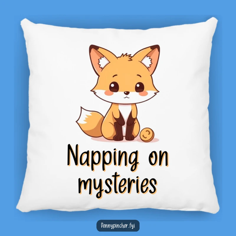Funny Fox Coin Pillow: Cozy Comfort for Your Curious Thoughts!