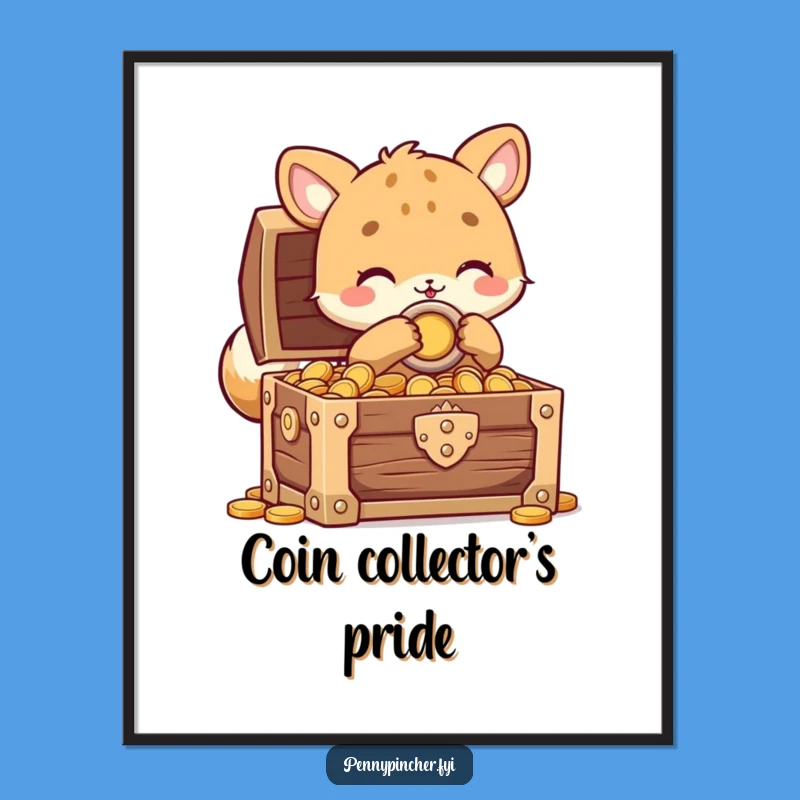 Funny Animal Treasure Digital Print: Locked Art, Humorous Decor Gift