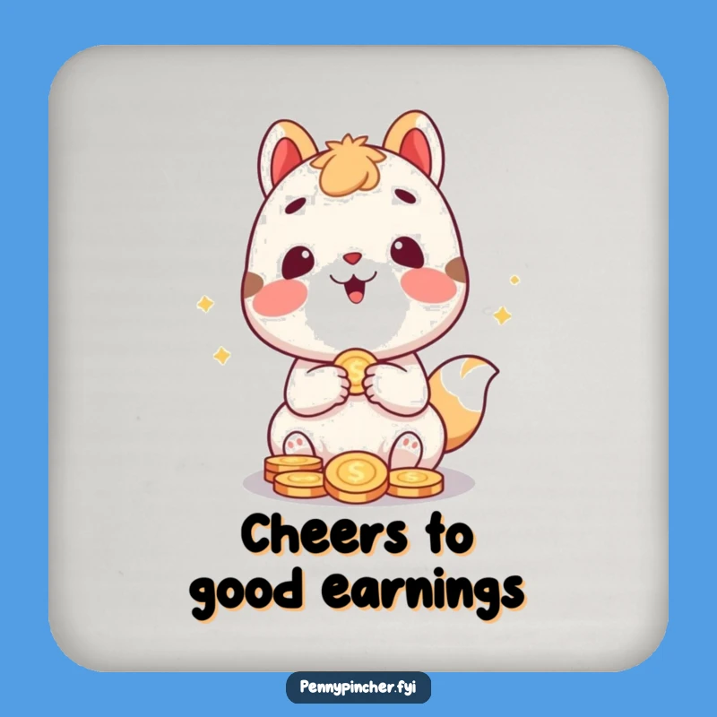 Funny Glee Animal Coasters - Protect Surfaces with Financial Humor