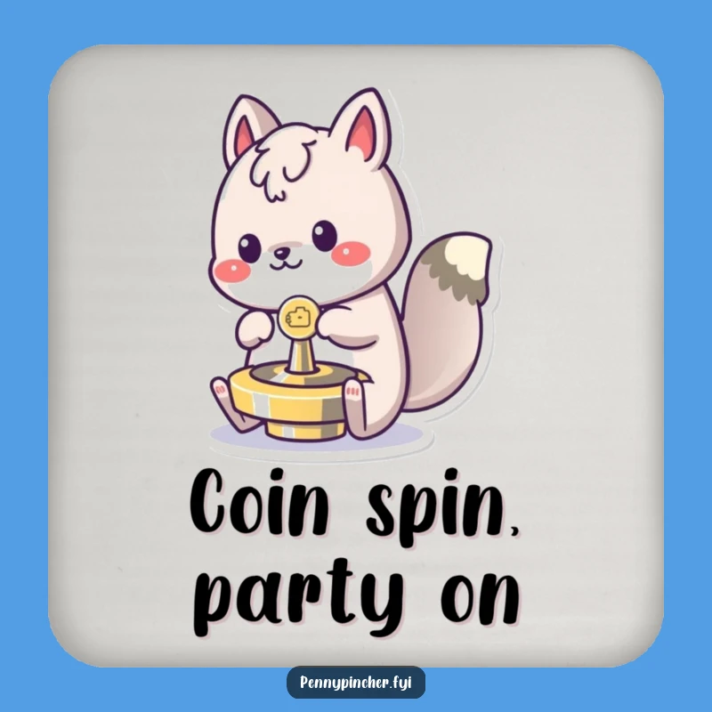 Funny Spinning Animal Coaster: Protect Surfaces with Play, Perfect Set!