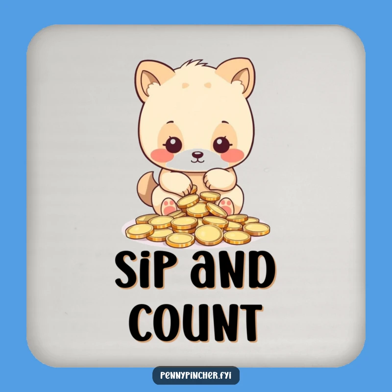 Funny Counting Animal Coaster - Protect Surfaces with Precision!
