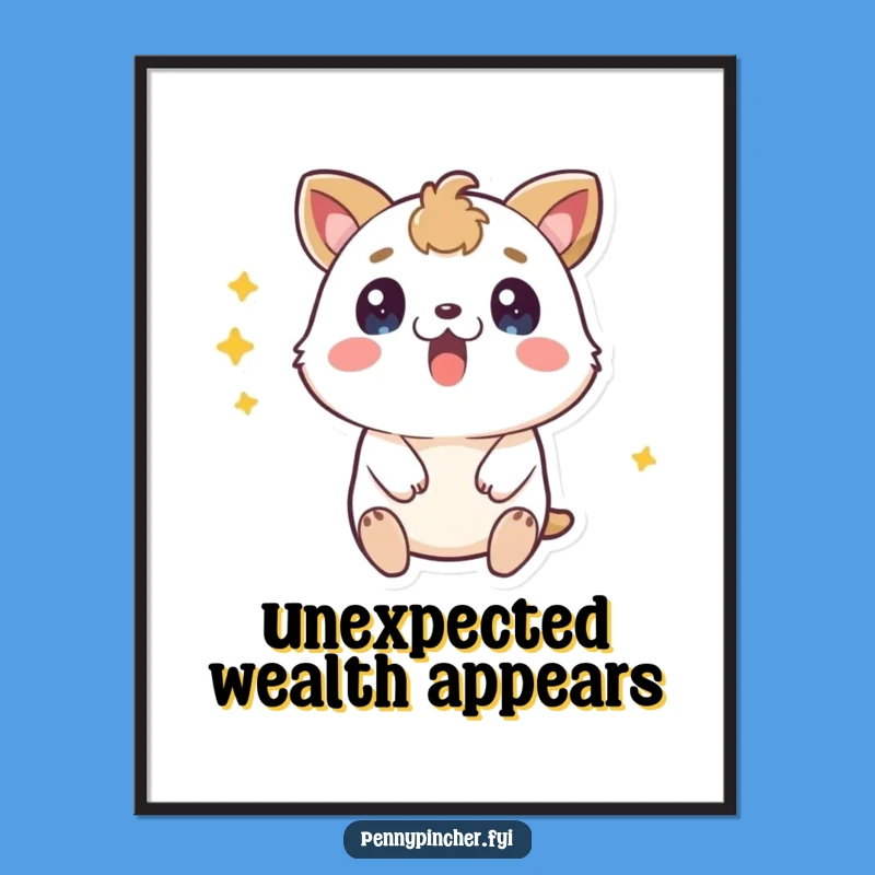 Funny Surprised Animal Poster: Wall Art That Delights, Perfect Decor!
