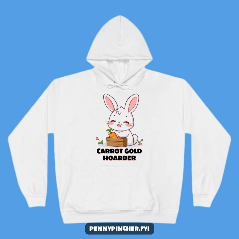Cozy Funny Rabbit Treasure Hunter Hoodie - Warm Secret Keeper Gift