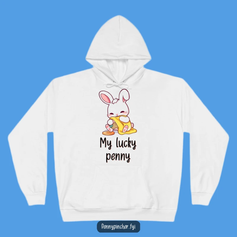 Cozy Funny Rabbit Penny Polisher Hoodie - Perfect Humorous Gift