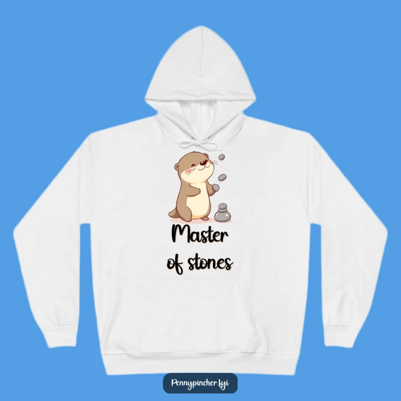 Funny Juggling Otter Hoodie: Cozy Kawaii Comfort for Playful Days