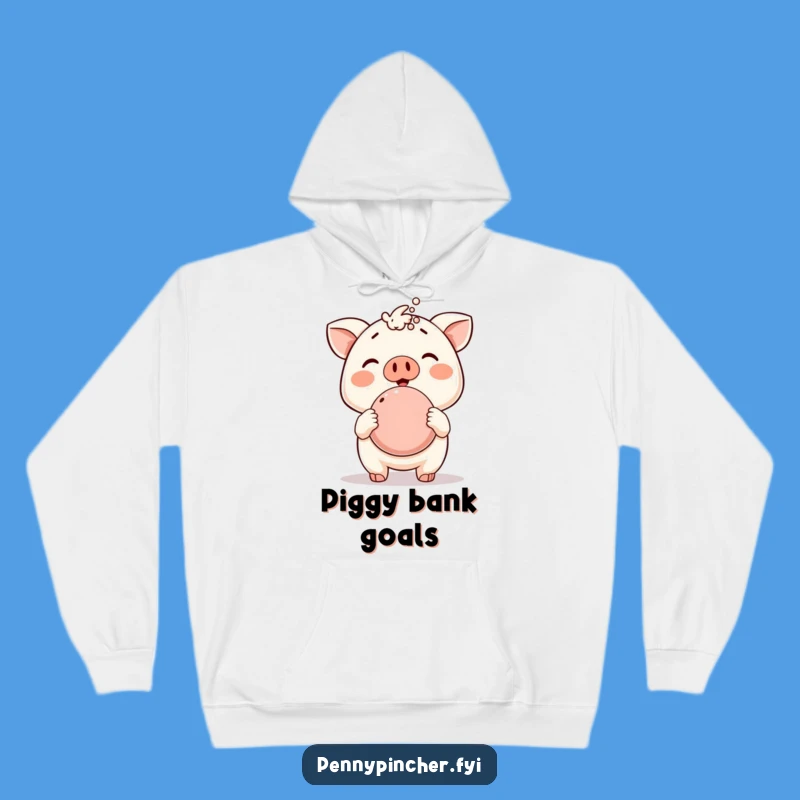 Funny Piggy Bank Hoodie - Cozy Comfort for the Prosperous!