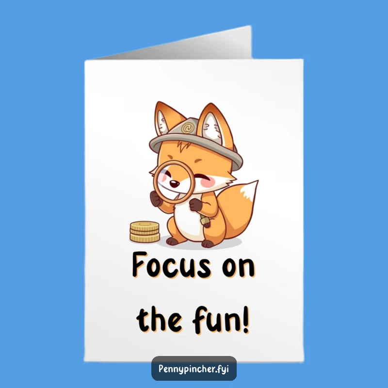 Free Printable Birthday Card: Fox Spots Your Big Day - Funny Downloadable Gift
