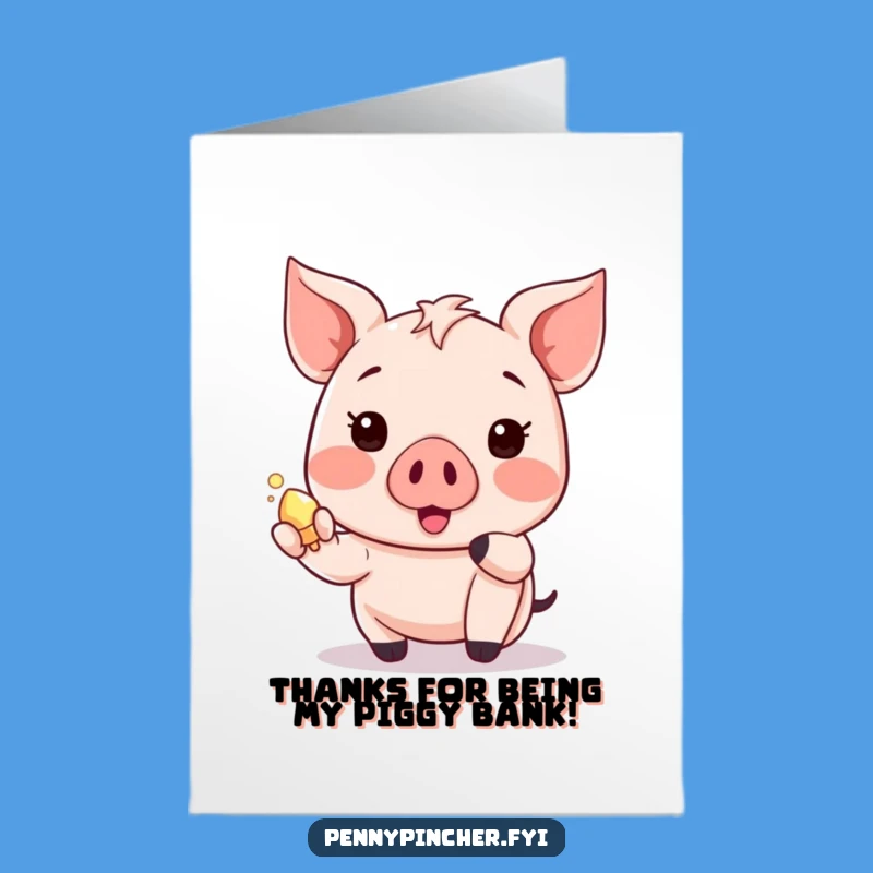 Charming Free Printable Thank You Card: Piglet's Gift, Downloadable Gratitude!