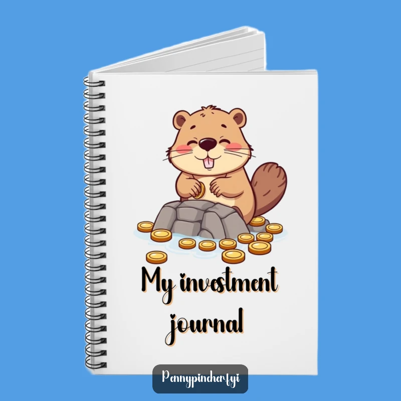 Funny Beaver Building Coin Dam Notebook - Plan Your Projects, Great Funny Gift