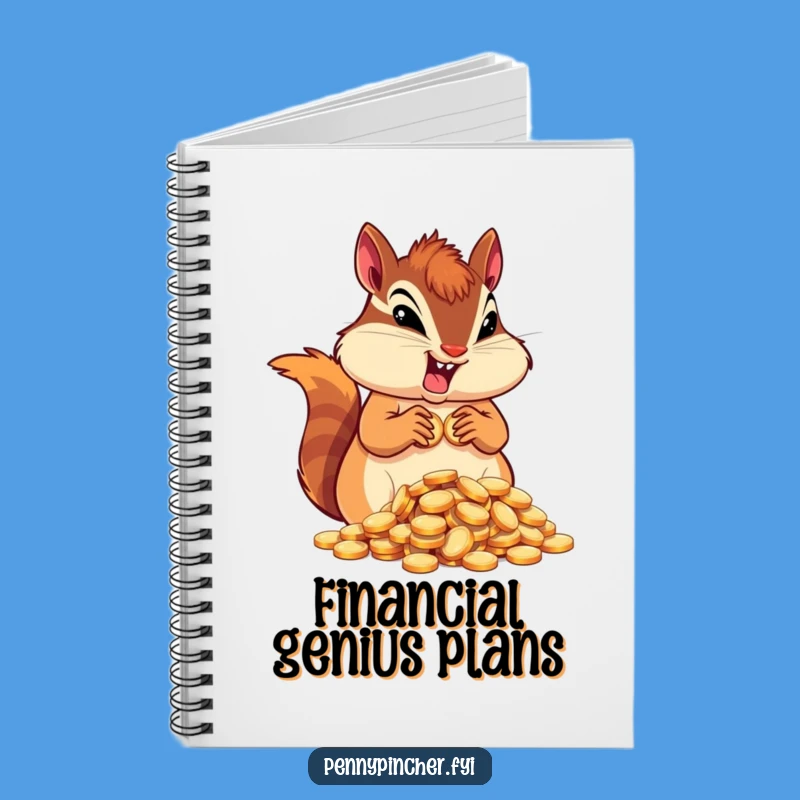 Funny Chipmunk Hoarder Notebook: Track Your Treasures with this Determined Character