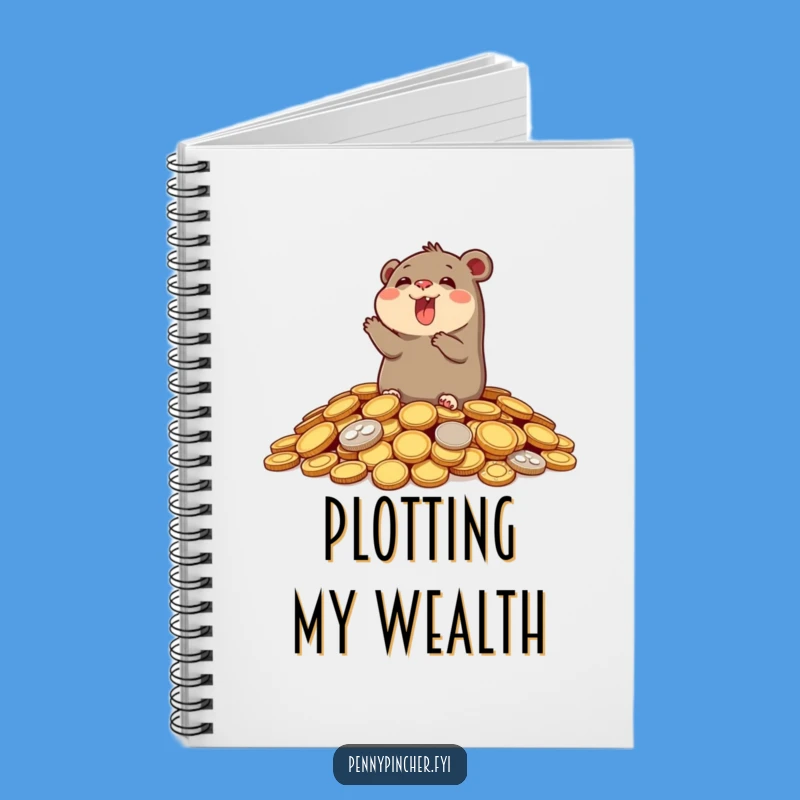 Funny Mole's Idea Coin Notebook: Joyful Character's Wealthy Journal Gift