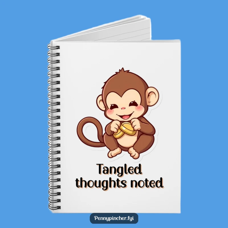 Funny Monkey Coin Knot Notebook: Jot Down Your Clever Ideas!