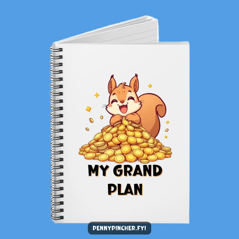 Funny Squirrel Hoarding Notebook: Treasure Journal, Ambitious Gift