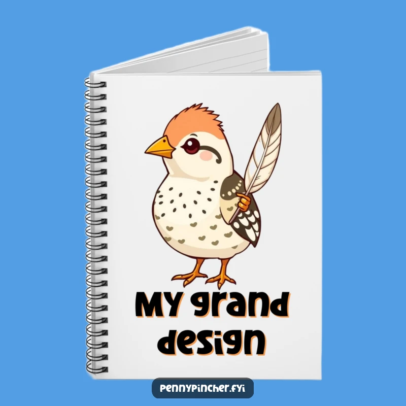 Funny Quail Pride Notebook - Perfect for Polished Thoughts & Gifts