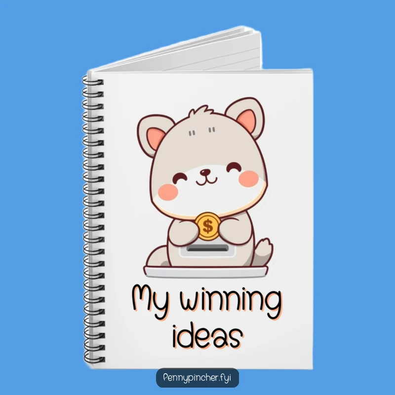Funny Animal Coin Slot Notebook: Happy Design, Perfect Humorous Journal