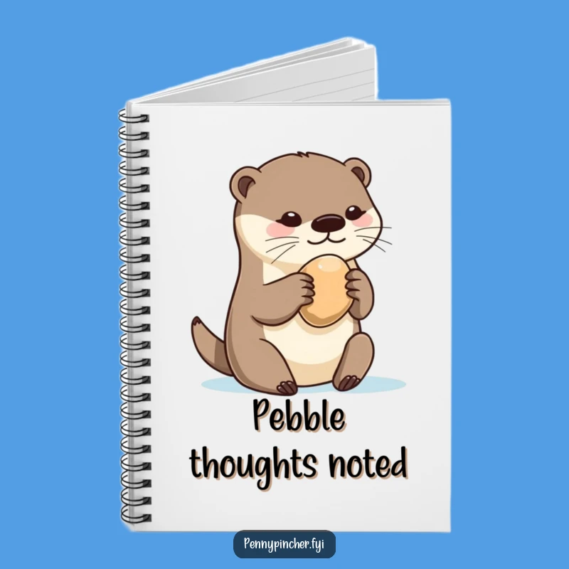 Funny Otter Pebble Notebook: Jot Down Your Treasures with Hilarious Charm