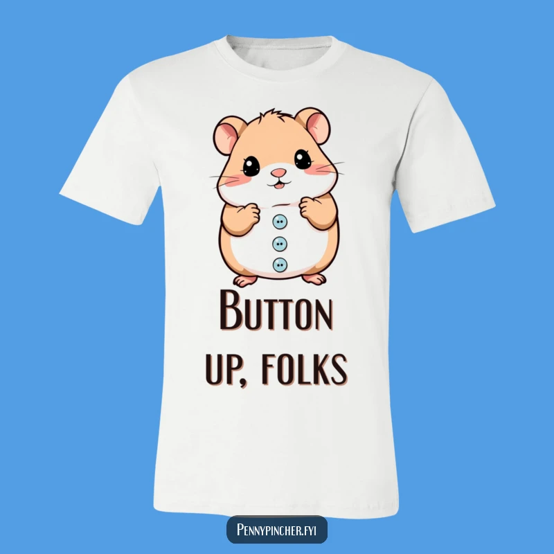 Funny Hamster Button Organizer T-Shirt - The Ultimate Humorous Gift
