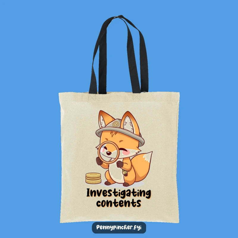Funny Resourceful Fox Tote: Discovery Coin Bag Gift