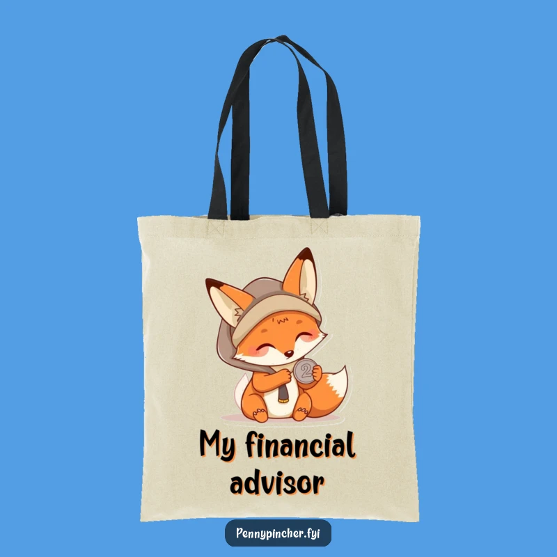 Funny Kawaii Fox Tote Bag, Resourceful Helper, Practical and Humorous Gift