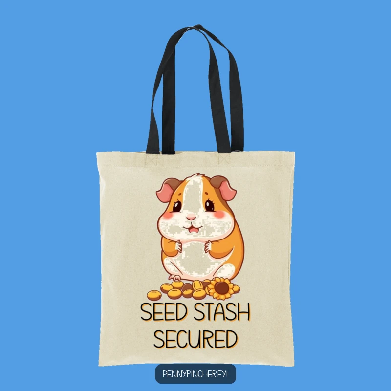 Funny Guinea Pig Seed Organizer Tote Bag - Practical & Hilarious Gift